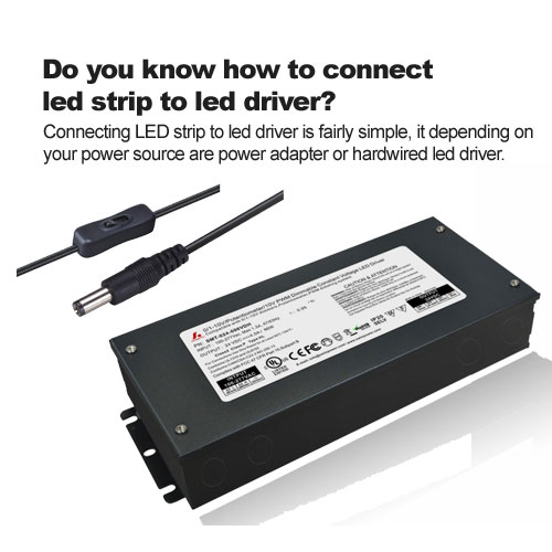Do you know how to connect led strip to led driver?