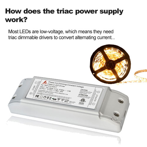 How does the triac power supply work?