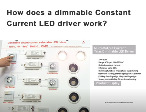 How does a dimmable constant current LED driver work?