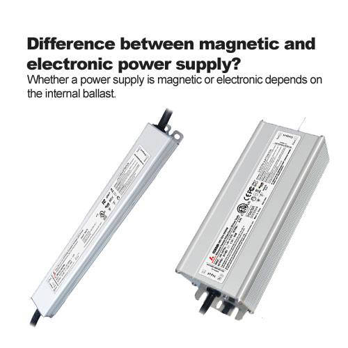 Difference between magnetic and electronic power supply?