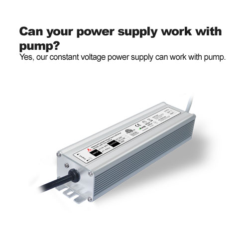Can your power supply work with pump?