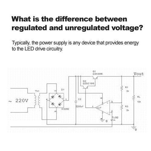 What is the difference between regulated and unregulated voltage?