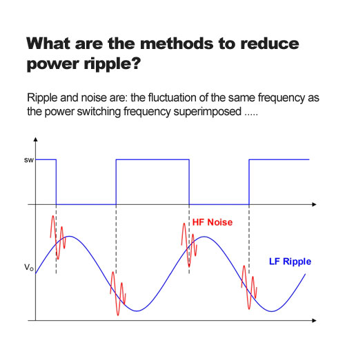 What are the methods to reduce power ripple?