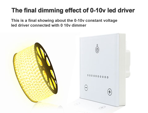 0-10v dimming show-the final dimming SMT50-D1 effect of 0-10v led driver