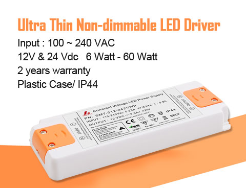 Dimming effect of SMARTS POWER IP44 slim size led driver 15w 20w 30w 42w 50w 60w