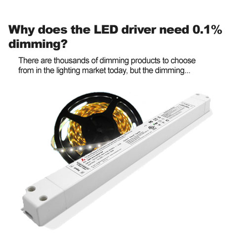 Why does the LED driver need 0.1% dimming?