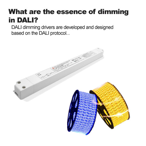 What are the essence of dimming in DALI?